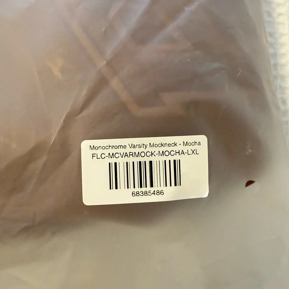 Parke Monochrome Mocha Mockneck - Picture 2 of 5